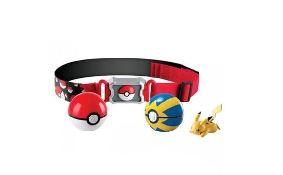Cintura Pokemon Poke Ball con 2x Pokeball e 1x Figure
