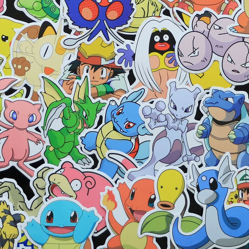 80x Pokemon adesivi