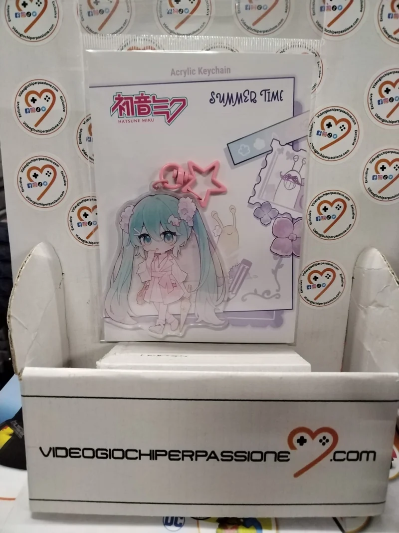HATSUNE MIKU SUMMER TIME PORTACHIAVI IN ACRILICO