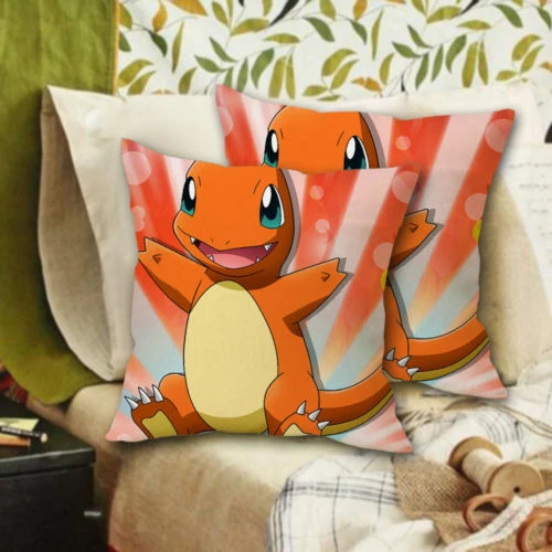 Federe per cuscini Pokemon (Pikachu, Charmander, Charizard, Bulbasaur)
