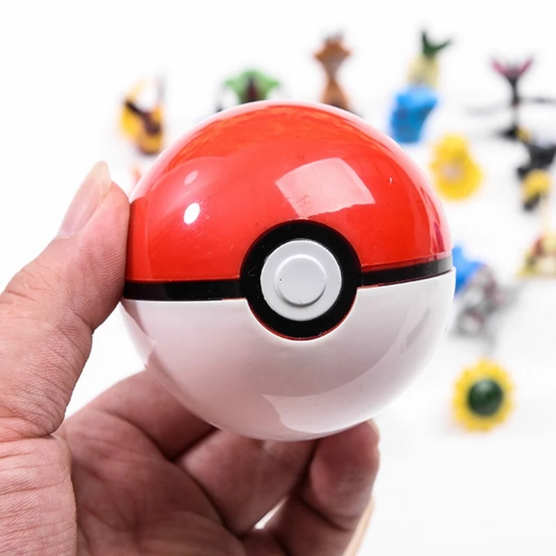 1x pokeball (circa 7 cm) con figura - diverse pokeball tra cui scegliere