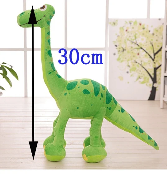 Peluche di dinosauro a collo lungo verde (20 cm, 30 cm o 50 cm)