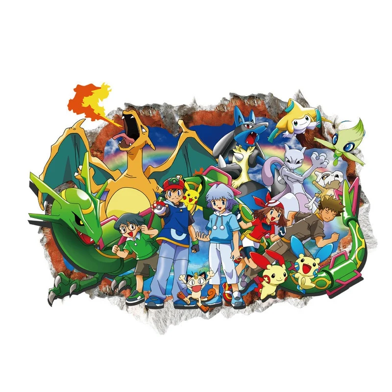 Adesivi murali Pokemon (11 modelli tra cui scegliere)