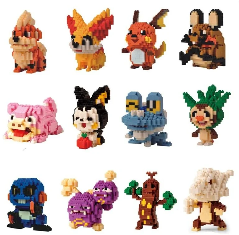 Figure di Pokemon Growlithe, Raichu, Weezing, Sudowoodo, Fennekin, Froakie