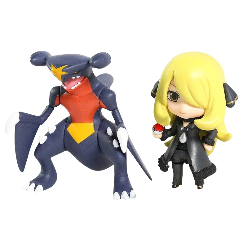 Knakrack / Garchomp e Cynthia Set Pokemon Figura (circa 10 cm)