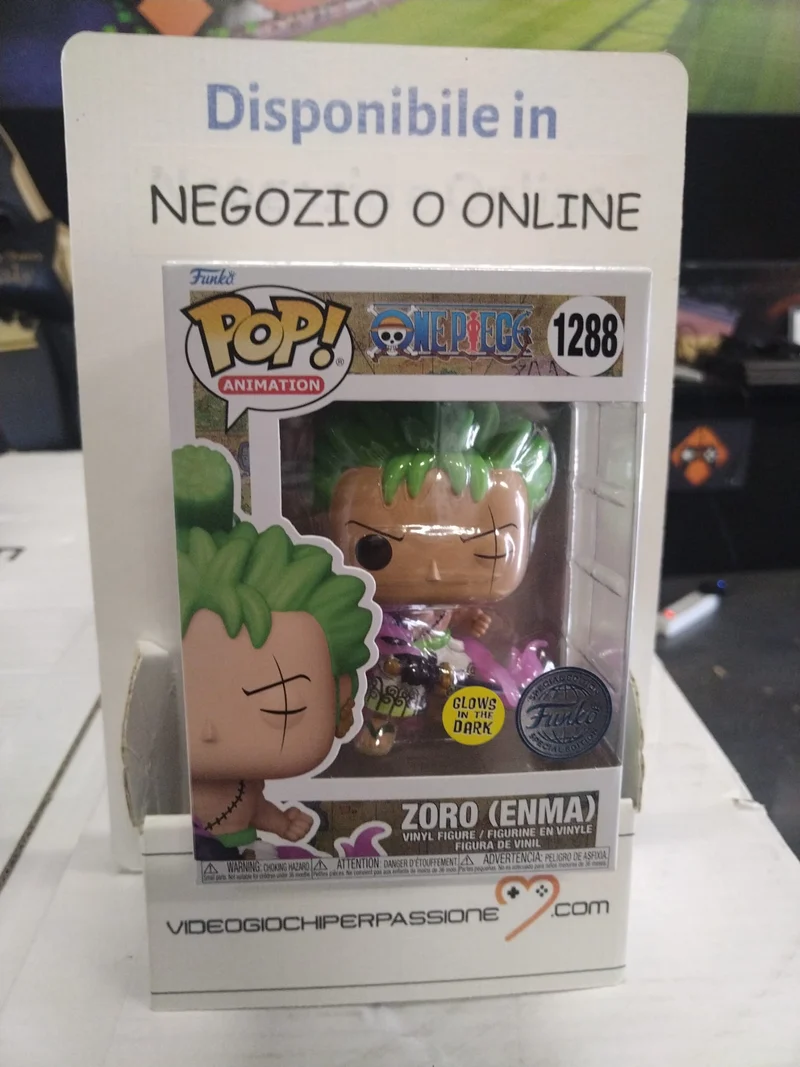 One Piece POP! Animation Zoro (ENMA) 9 cm Glow-in-The-Dark