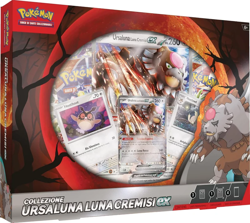Pokemon Collezione Ex Box Ursaluna Luna cremisi EX