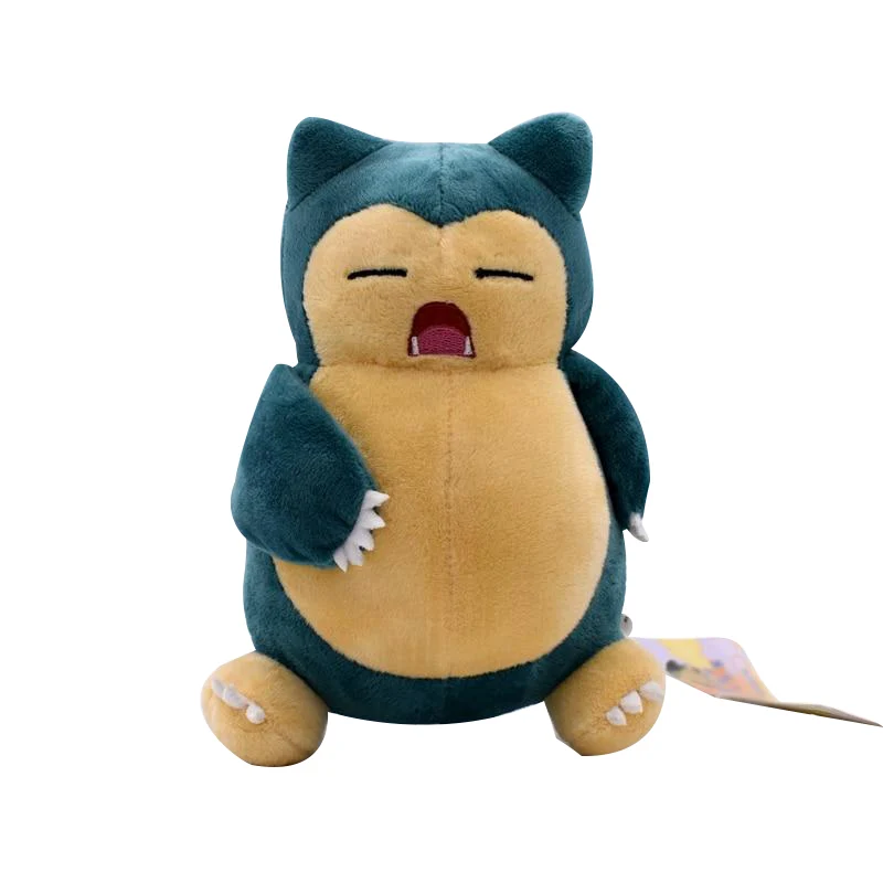 Snorlax / Snorlax con Pokemon di peluche a bocca aperta (circa 20 cm)