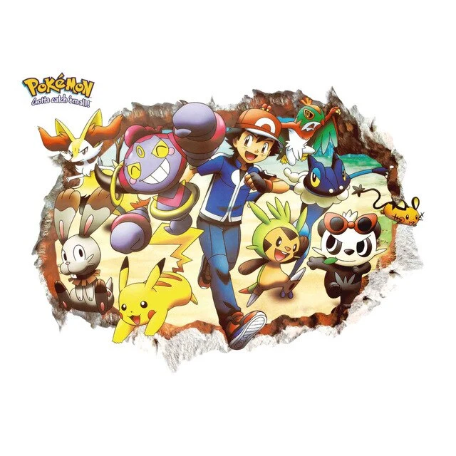 Pokemon Pikachu e altri adesivi murali