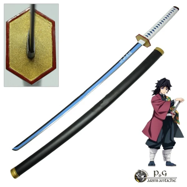 KATANA DEMON SLAYER -GIYU TOMIOKA- CM101 IN ACCIAIO SENZA FILO (da16 anni in su)