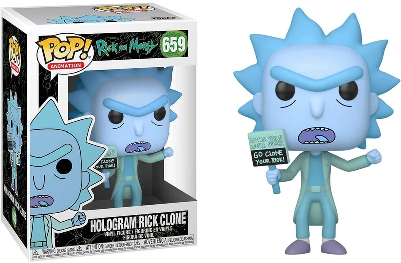POP! FUNKO-RICK AND MORTY-HOLOGRAM RICK CLONE-659
