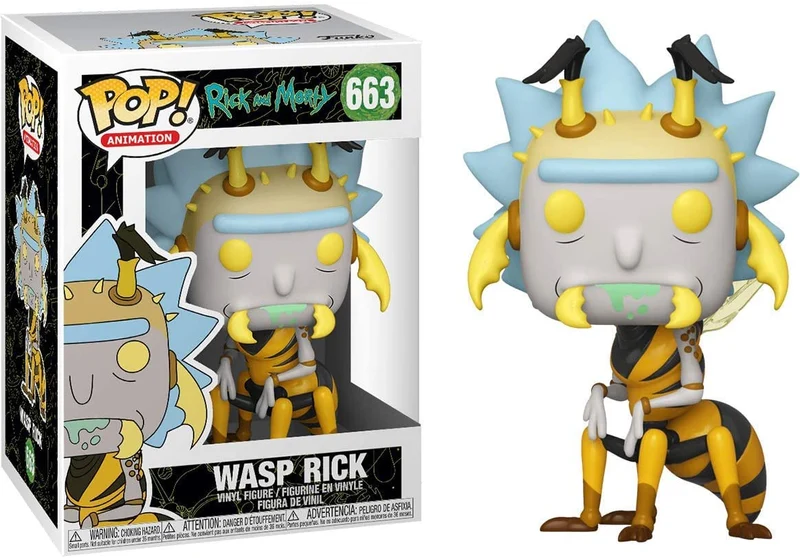 POP! FUNKO- RICK AND MORTY-WASP RICK-663