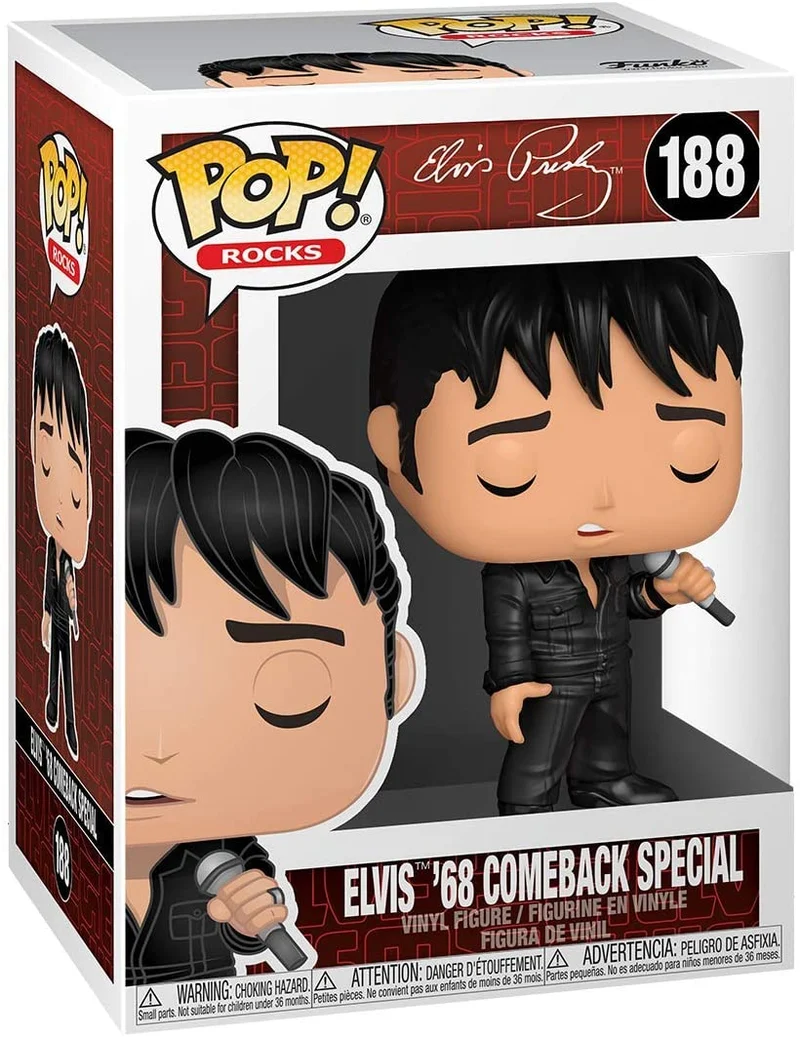 POP! FUNKO ELVIS ' 68 COMEBACK SPECIAL -188-