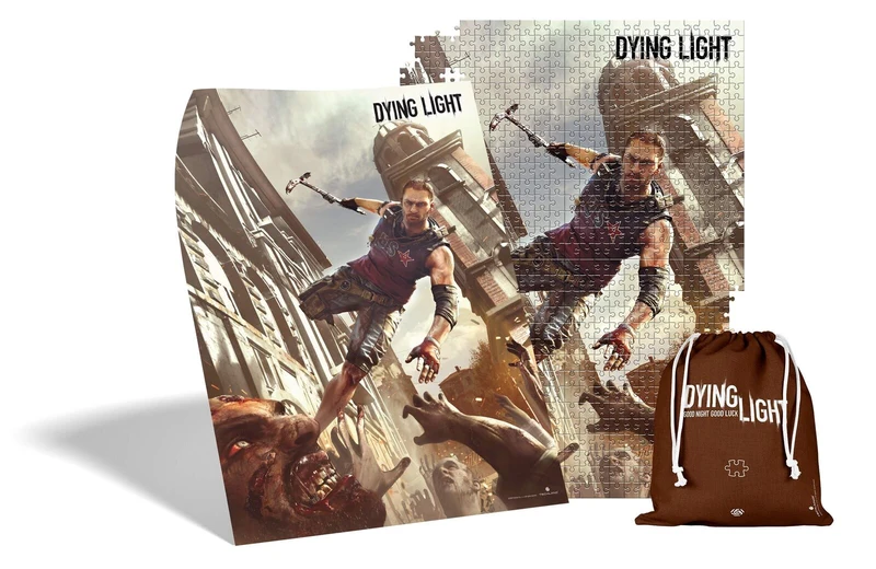 PUZZLE 1000 P.- DYING LIGHT +POSTER+BAG COTTONE