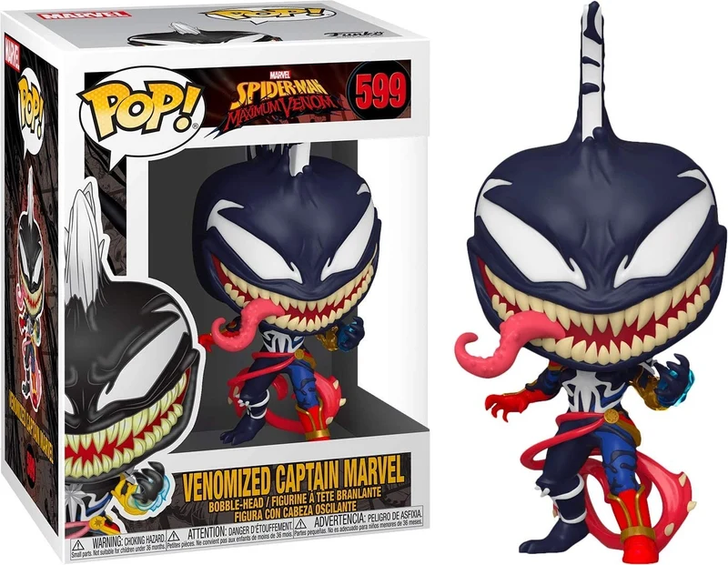POP!FUNKO MARVEL SPIDER-MAN MAXIMUM VENOM-VENOMIZED CAPTAIN MARVEL-599