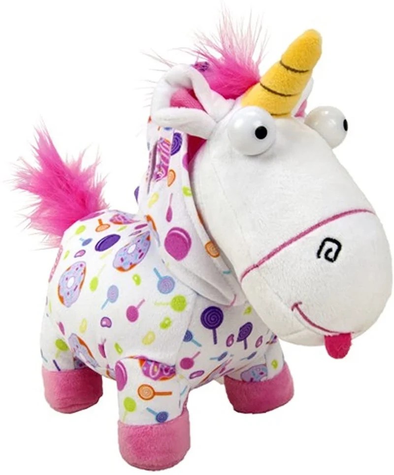 PELUCHE DESPICABLE ME UNICORNO FLUFFY AGNES CON PIGIAMA (ORIGINALE)ALTEZZA CM 30 LUNGHEZZA CM 38