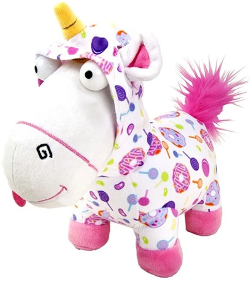 PELUCHE DESPICABLE ME UNICORNO FLUFFY AGNES CON PIGIAMA (ORIGINALE)ALTEZZA CM 25 LUNGHEZZA CM 30