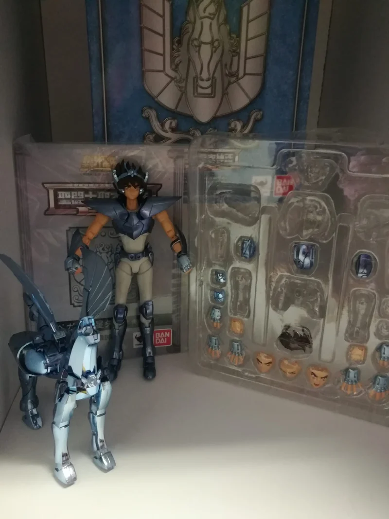 SAINT SEIYA PEGASUS MYTH CLOTH EX V2 ORIGINALE COLOR BANDAI (esposizione fiera; e andata persa la testa del cavallo)