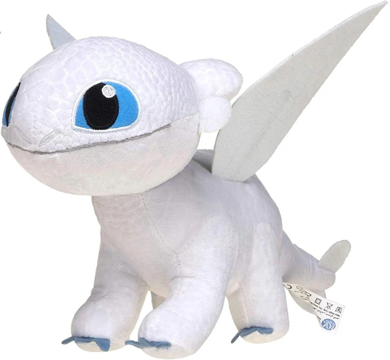 PELUCHE DRAGON FURIA BIANCA (50cm)