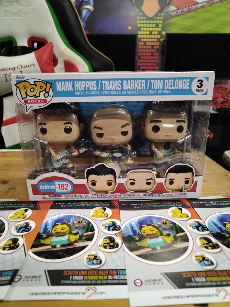 Funko Pop! Rocks: Blink 182--3 Pack-- Tom DeLonge, Mark Hoppus, Travis Barker