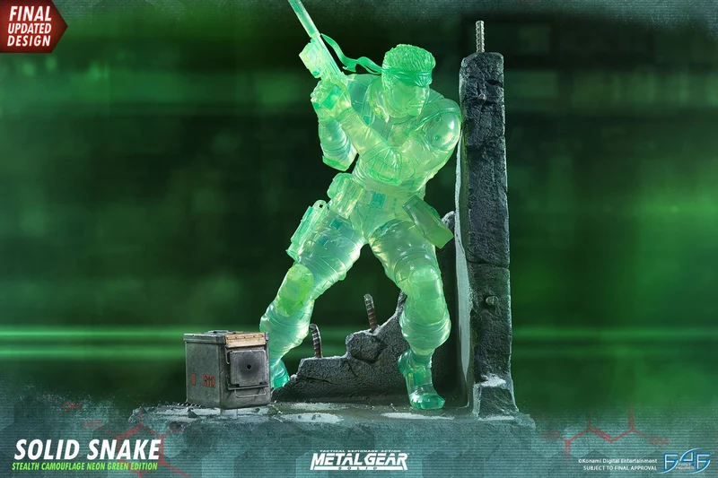 SOLID SNAKE - METAL GEAR SOLID - FIRST 4 FIGURES - EDIZIONE ESCLUSIVA CAMO GREEN