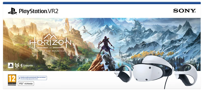 SONY PlayStation VR2 + Horizon Call of the Mountain (CIAB) Playstation 5 Edizione Europea Garanzia 24 Mesi