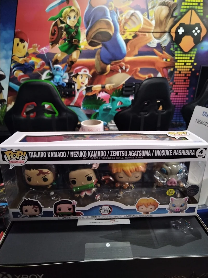 Pop! Demon Slayer 4 Pack Glows in The Dark Exclusive