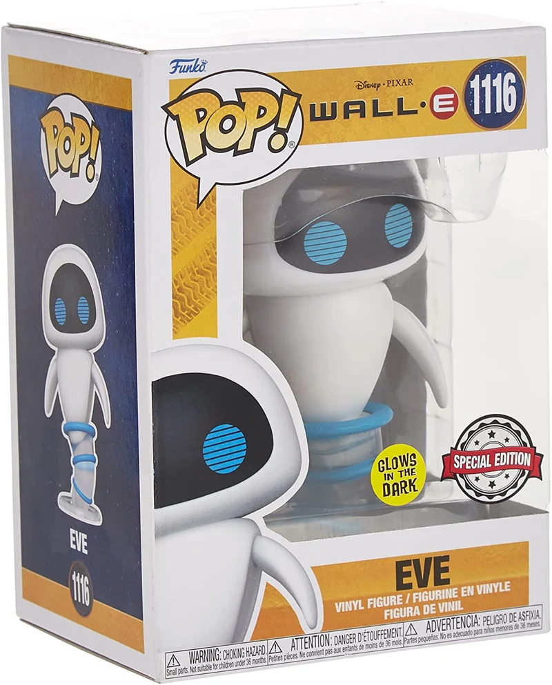 Funko Pop! Disney: Wall-E- EVE - GLOWS IN THE DARK
