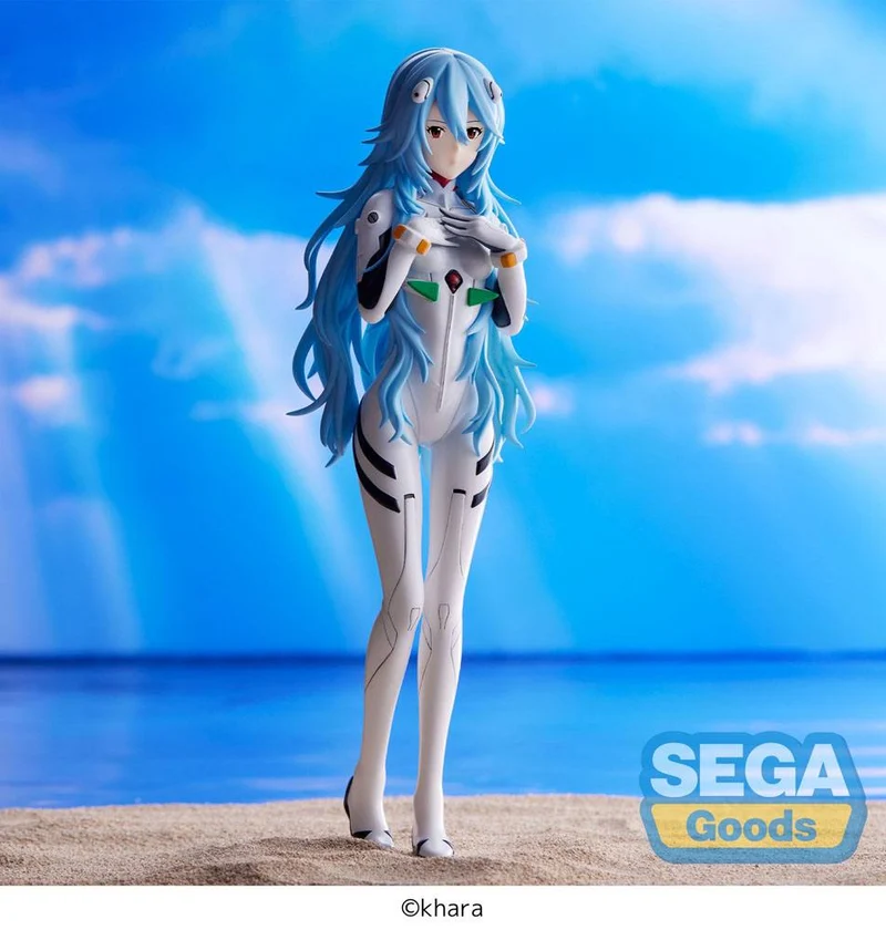 Evangelion: 3.0+1.0 Thrice Upon a Time SPM Rei Ayanami Long Hair Ver. 21 cm