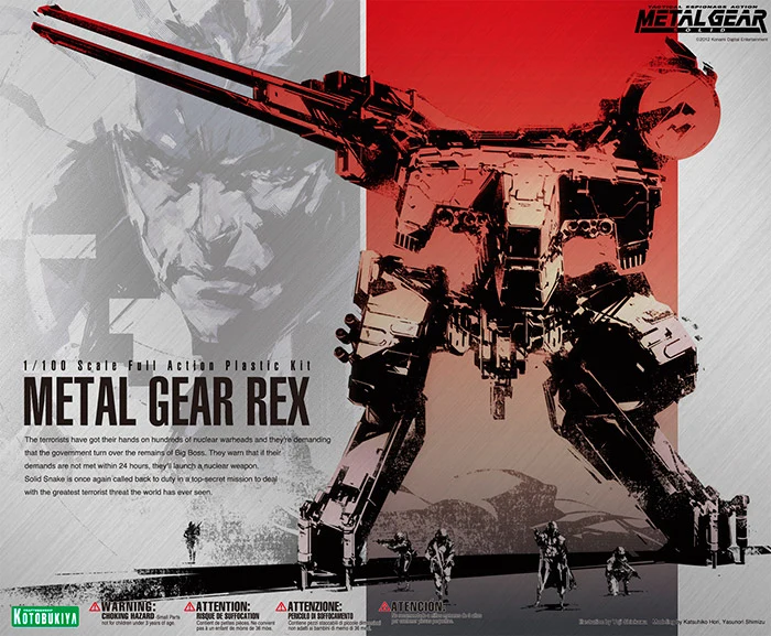 Metal Gear Solid Plastic Model Kit 1/100 Metal Gear Rex 22 cm