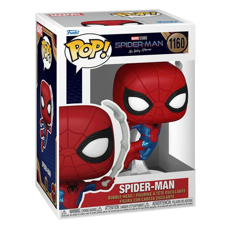 Spider-Man: No Way Home POP! Marvel Vinyl Figure Spider-Man Finale suit 9 cm [PREORDINE]