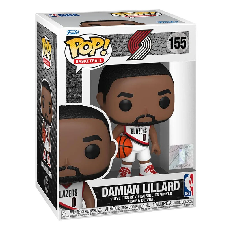 NBA POP! Sports Vinyl Figure Damian Lillard (Trailblazers) 9 cm [PREORDINE]