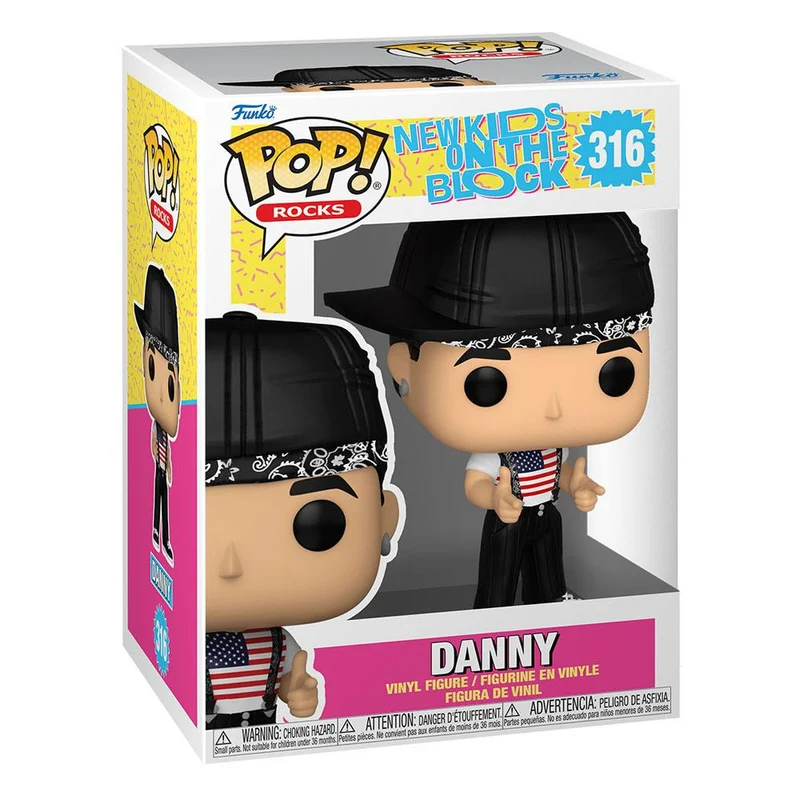 New Kids on the Block POP! Rocks Vinyl Figure Danny 9 cm Figure POP! New Kids on the Block [PREORDINE]
