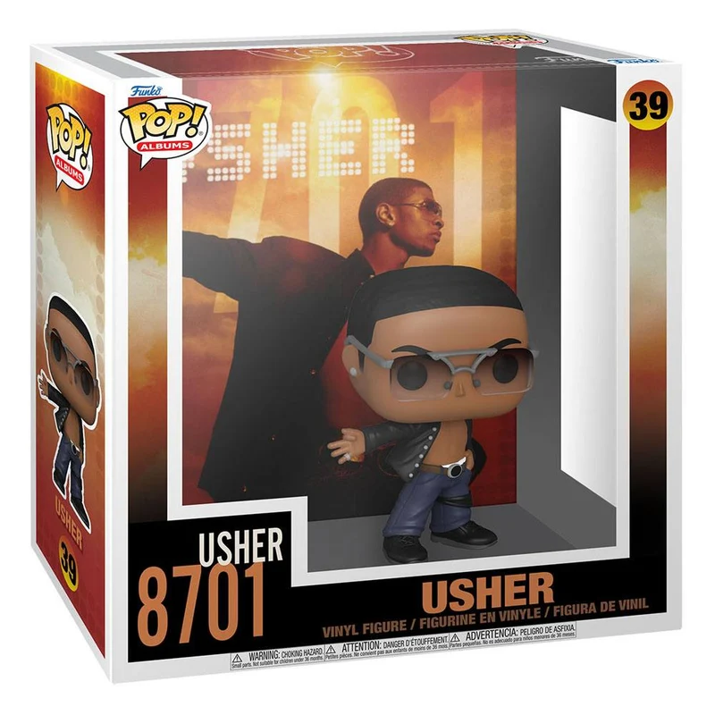Usher POP! Albums Vinyl Figure 8701 9 cm Figure POP! Usher [PREORDINE]