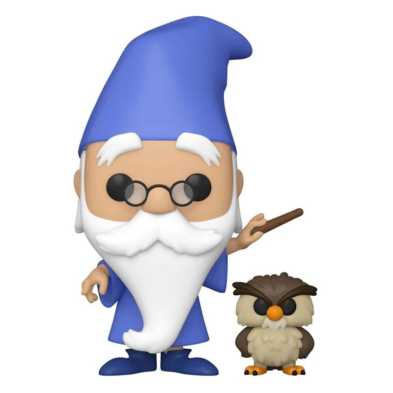 POP! DISNEY La spada nella roccia & Buddy Merlin w/Archimedes 9 cm PRE-ORDER 7-2022