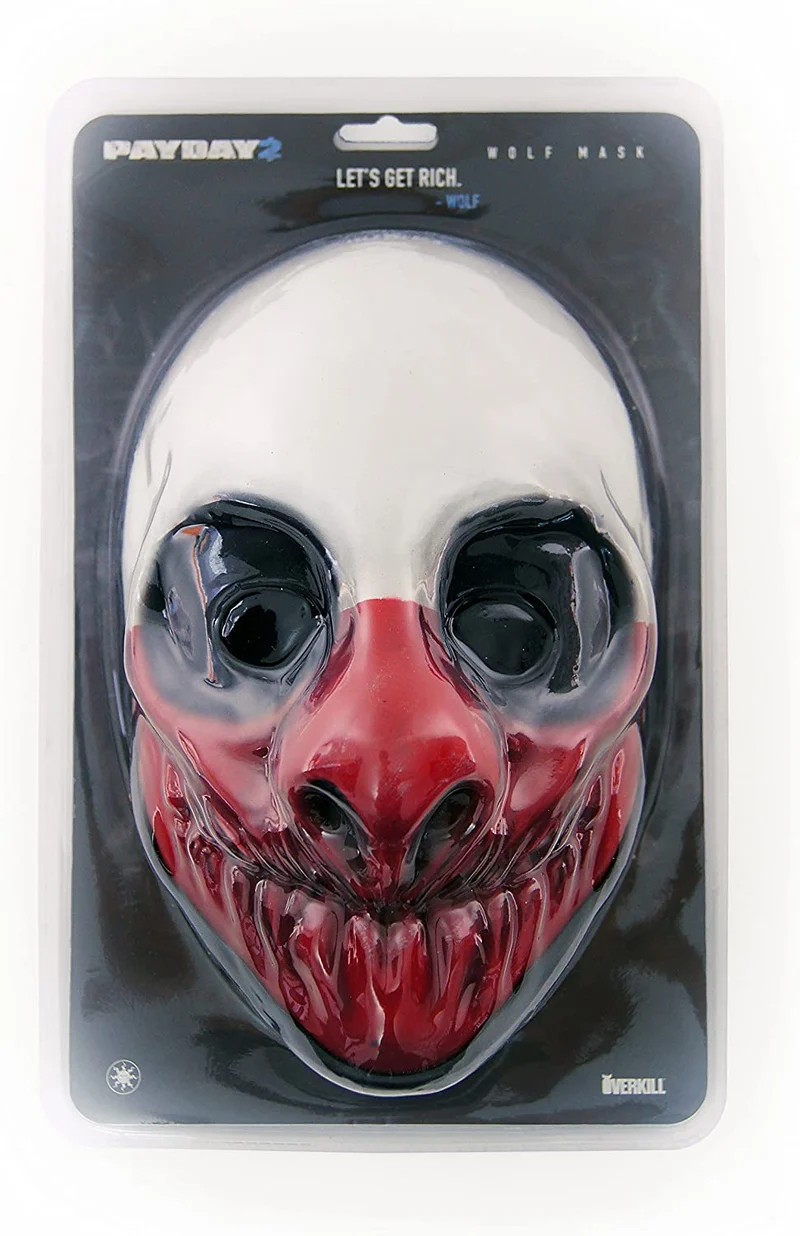 Payday 2 Face Maske Wolf -