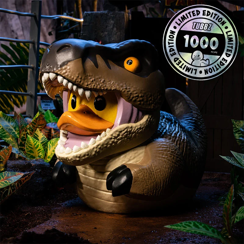JURASSIC PARK - SUPER LIMITED EDITION - T-REX - GIANT TUBBZ COSPLAYING DUCK DA COLLEZIONE
