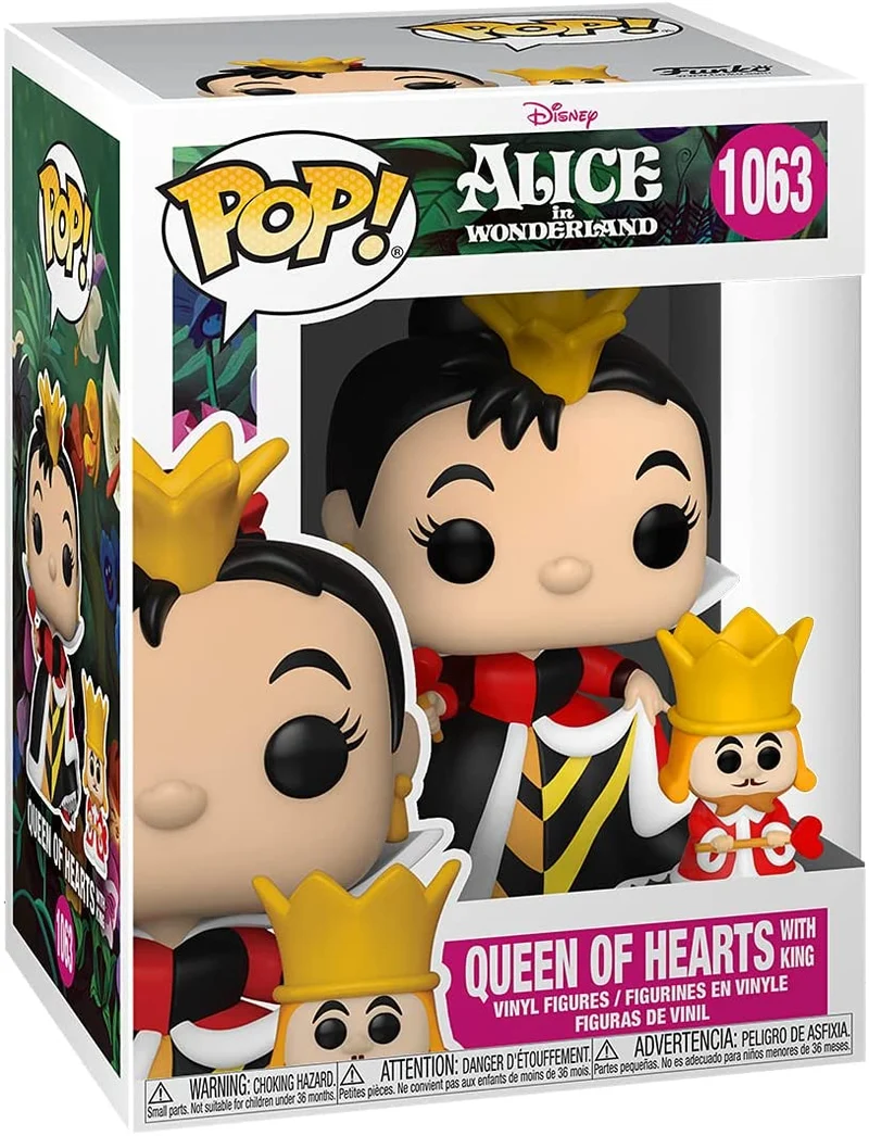 POP! DISNEY ALICE IN WONDERLAND -QUEEN OF HEARTS WITH KING -