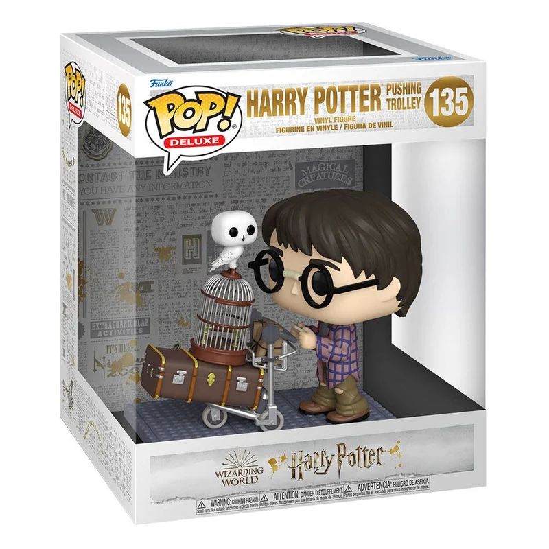 Harry Potter POP! Deluxe Harry Pushing Trolley 9 cm