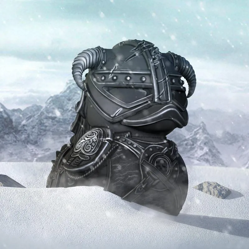 Skyrim Dovahkiin Ebony Edition TUBBZ Cosplaying Duck da collezione