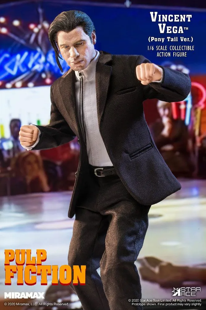 Pulp Fiction Vincent Vega 2.0 (Pony Tail) Deluxe Version 30 cm PRE-ORDER INIZIO 10/2021