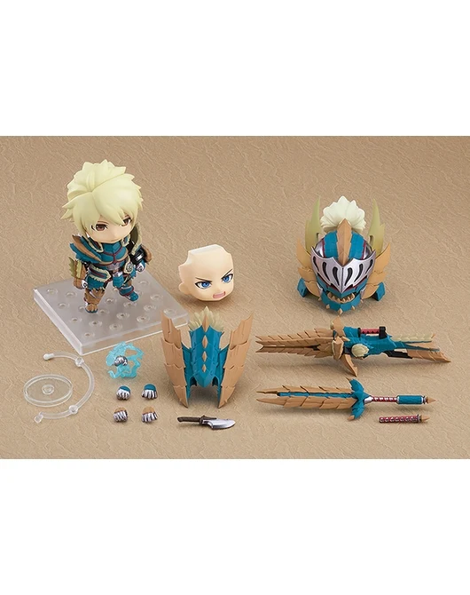 Monster Hunter World Iceborne Nendoroid Action Figure Hunter Male Zinogre Alpha Armor Ver. DX 10 cm
