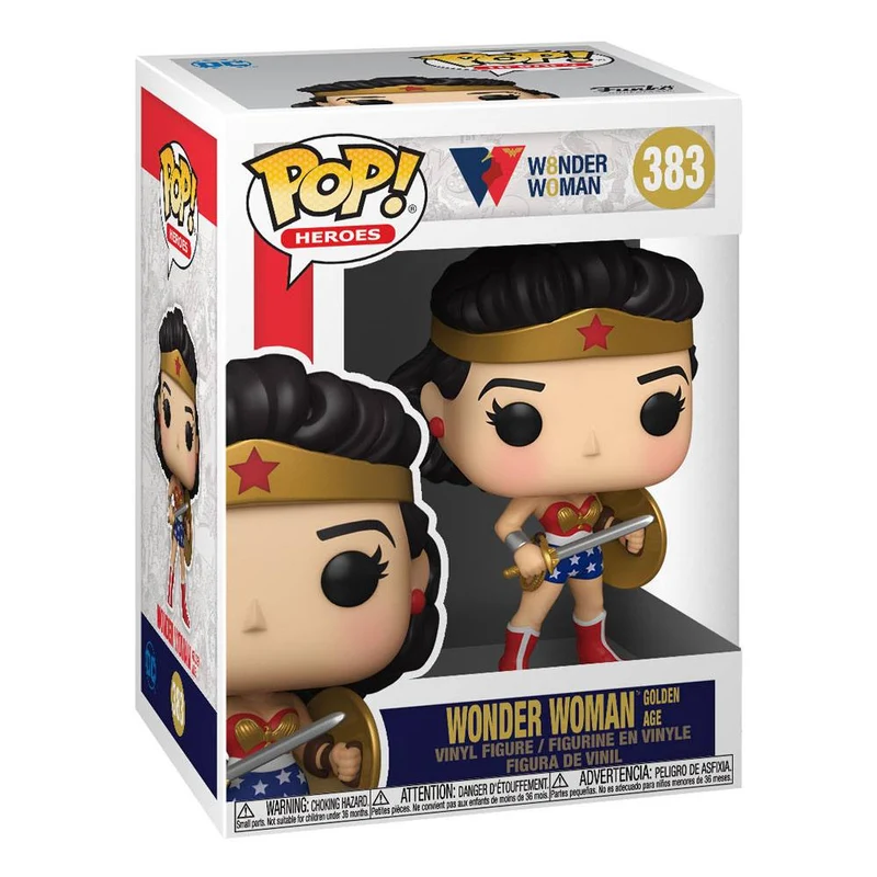 Wonder Woman 80th Anniversary POP! Heroes Classic WW w/Shield & Sword (1950's)