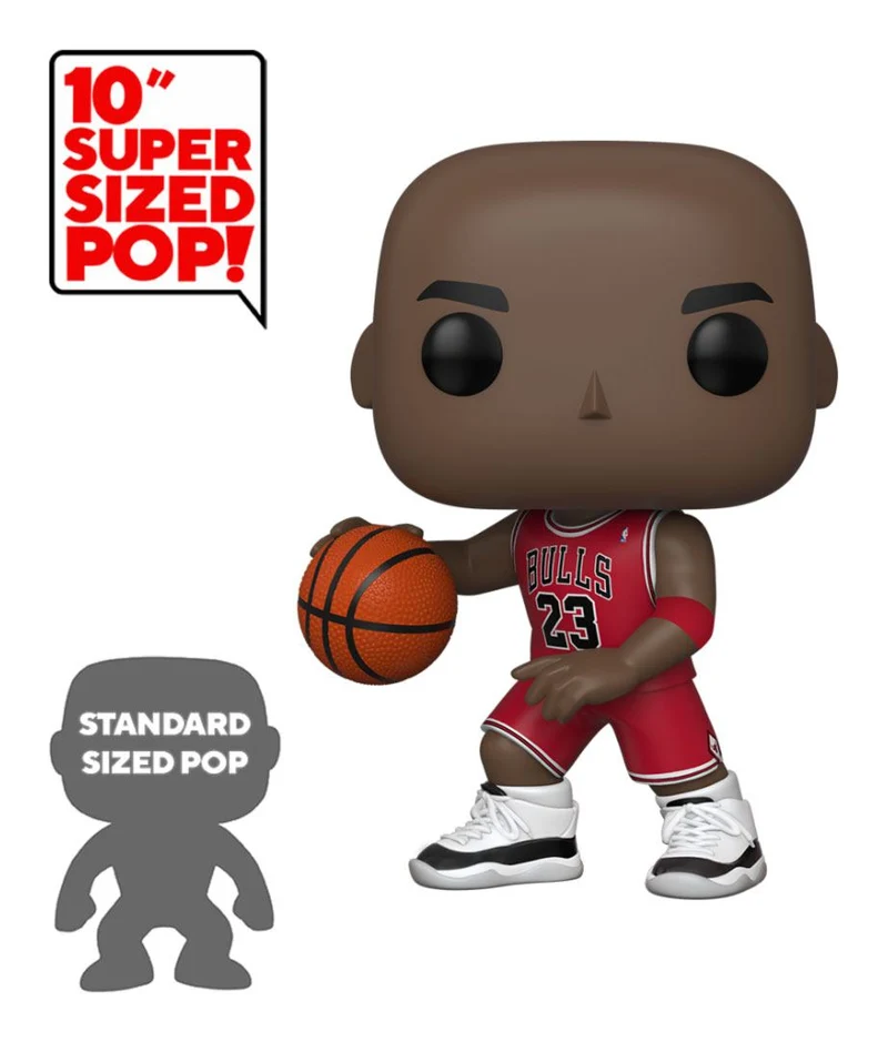 NBA Super Sized POP! Vinyl Figur Michael Jordan (Red Jersey) 25 cm