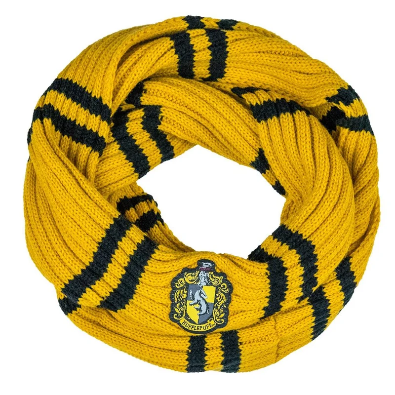 SCIARPA COLLO - HARRY POTTER-TASSOROSSO-SERPEVERDE-CORVONERO-GRIFONDORO