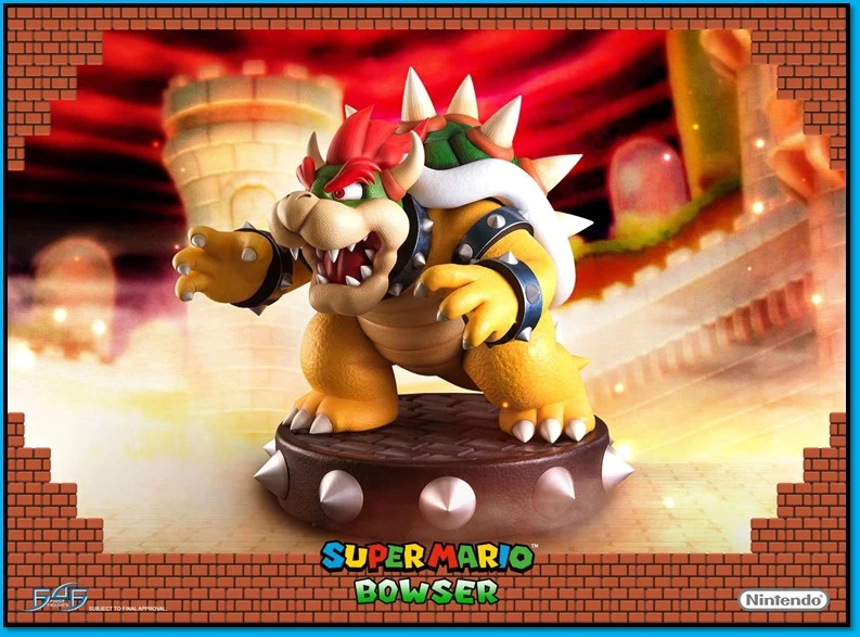 BOWSER FIRST 4 FIGURES - 49 CM -
