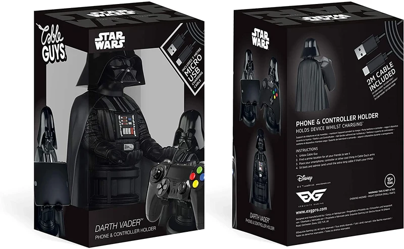 Cable Guy - Star Wars "Darth Vader" Supporto per telefono e controller