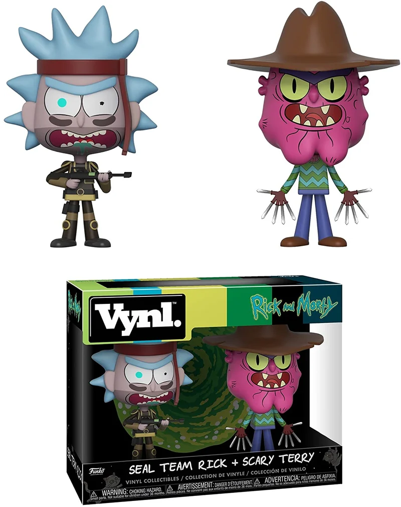 Funko Vinyl Rick & Morty 4" 2-Pack 1 Seal Team- Rick + Scary Terry