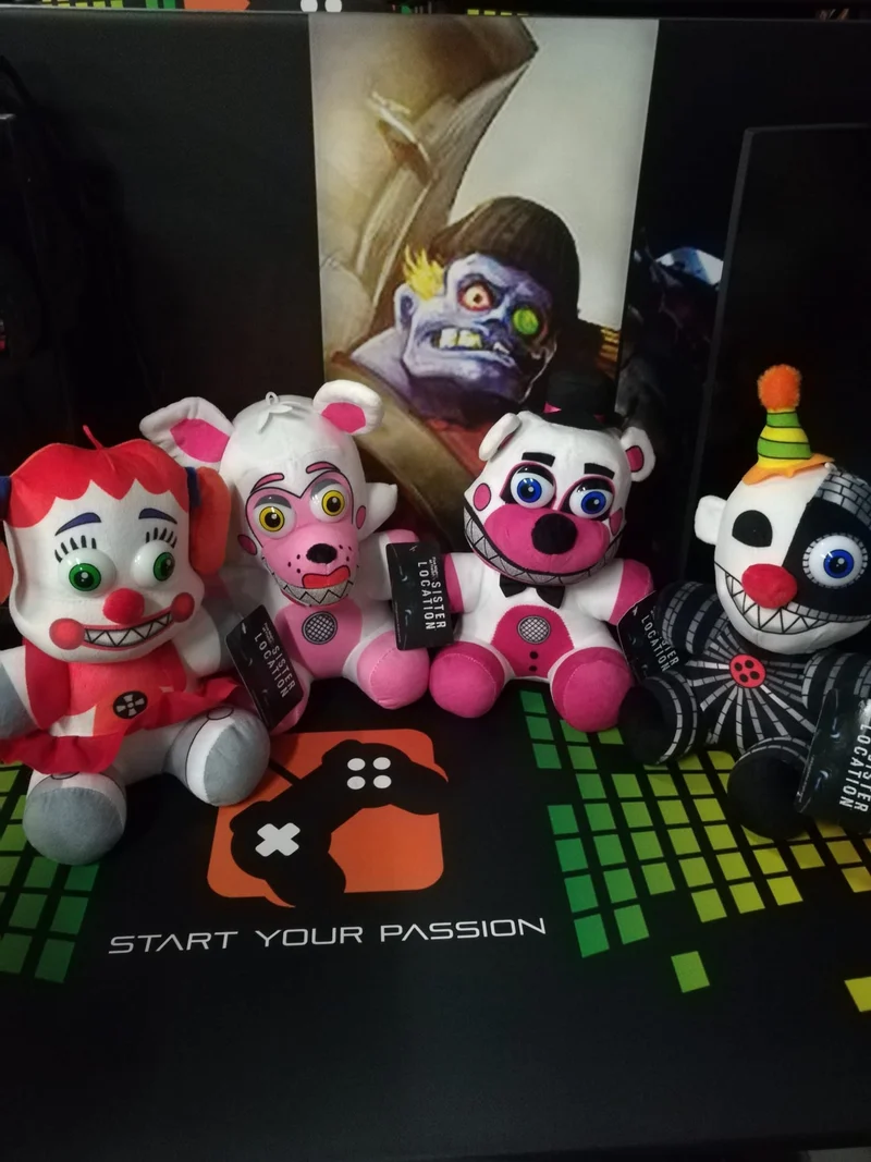PELUCHE FNAF SISTER LOCATION (30cm)SERIE COMPLETA